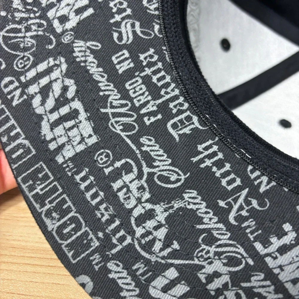 North Dakota State‎ University Hat Cap Fitted Black One Size Flex Graffiti Y2K